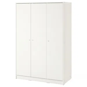 خزانة ايكيا 3 أبواب بحالة ممتازة للبيع/ IKEA KLEPPSTAD 3-Door Wardrobe (White) - Excellent Condition