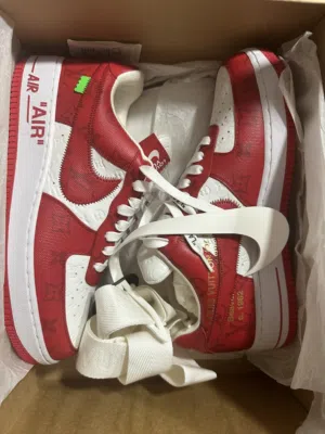 Louis Vuitton Air Force One ( Red  Size 10 US ) Limited Piece brand new and never worn
