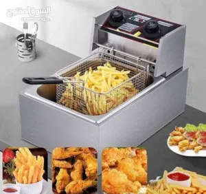 قلاية زيت كهربائية ستيل 6 لتر  الاصلية حجم مناسب لكل العائلات