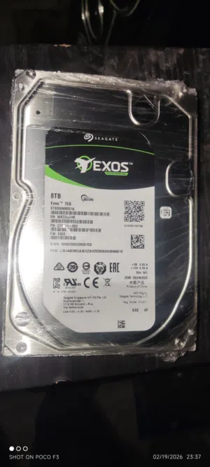 Seagate Exos 8TB 7E8 512e SATA 256MB Cache 3.5" Enterprise Hard Drive