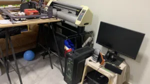 For sale: Asus computer with accessories + Teneth cutting machine + HP printer