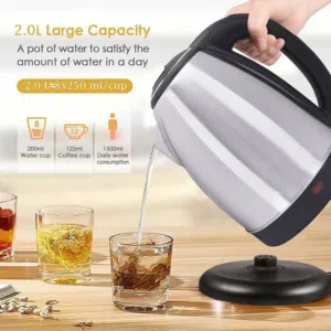 غلاية ماء ستانلس كهربائيه 2 لتر نوع Raf موديل RAF7816 سخانه كهربائية المعدنية غلاية سخان مياه kettle