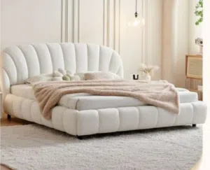 NEW MODREN KING SIZE BED ORIGINAL WOOD  WATER PROOF FABRIC shop seeb market near bank meethaq muscat