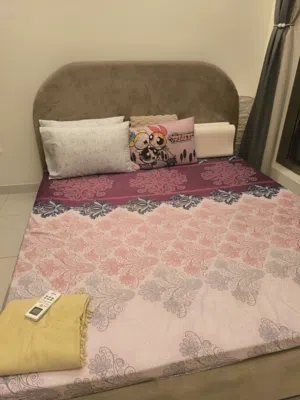 King Size Bed, Side Table