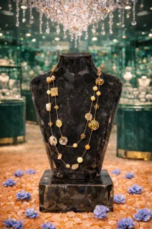 سنسال عالم الخيال روعه احجار كريمه وصدف ناعم جدا وماركة اجمل من الصوره طويل وجميل جدا