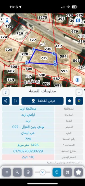 Residential Land for Sale in Irbid Irbid Mall