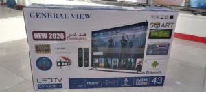 شاشات رمضان أرخص سعر في الأردن شاشة جنرال فيو 43 بوصة سمارت أندرويد 14 ضد الكسر(عرض رمضان)