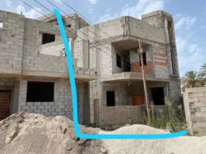 منزل قيد الانشاء للبيع
