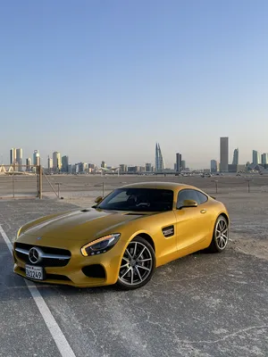 Mercedes AMG GT solar beam yellow