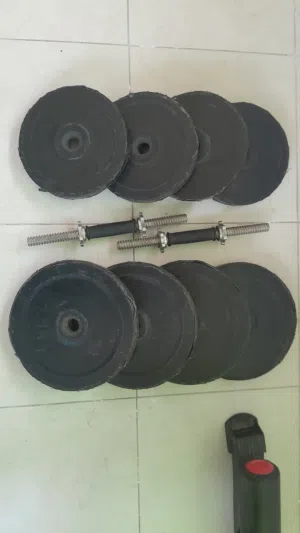 وزنات 50 كغم + بار عدد 2 طول 40سم