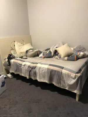 سرير نفر ونص مع مرتبه ولباد