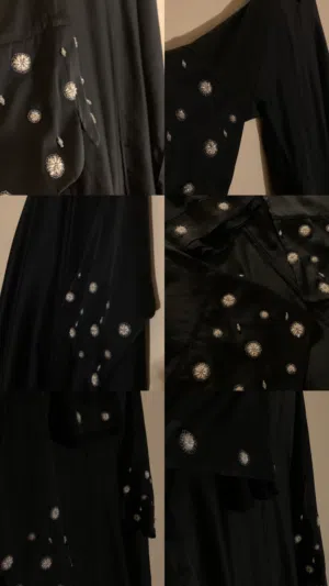 عبايه مطرزه وسودا
