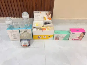 للبيع جهاز رضاعه مع مستلزماتها نظيف وجديد لم تستخدم للبيع كامل ب35