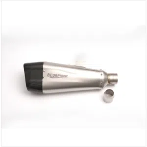 Motorcycle Exhaust Scorpiovic A102 Silver Carbon Performance Slip On System - 875696