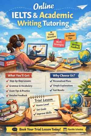 IELTS and Academic writing tutor to improve your writing skills