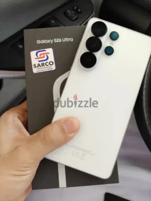 Samsung Galaxy S26 Ultra Only 5 days use  256GB sarco warranty 1 year Excellent phone awesome Ai fea