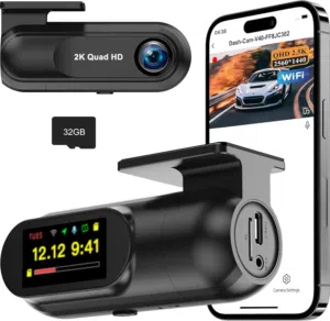 كاميرا السيارة الذكية V40 Dash Cam – دقة 2K Quad HD وتغطية شاملة لرحلتك عن طريق هاتفك