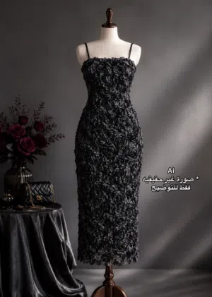 فستان سهرة اسود