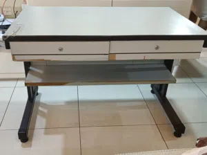 study table for urgent sale for 5 bd with one chair