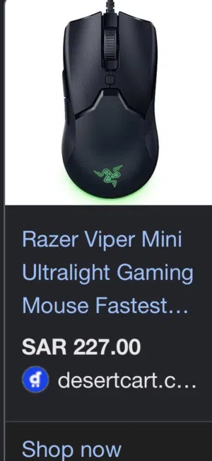 Razer viper mini gaming mouse - new