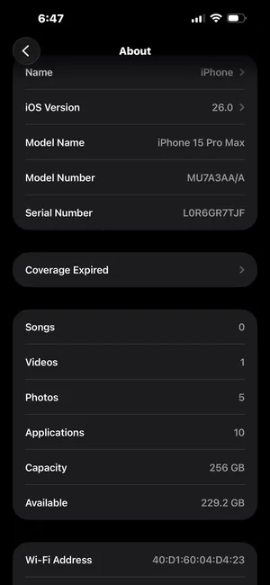 Apple ‏iPhone 15 Pro Max ‏256 GB ‏Grey