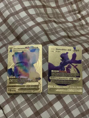 بطاقات بوكيمون ذهبية تجميلية - Pokémon Gold-Plated Cards