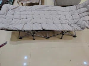 سرير رحلات حديد قوي قابل للطي زايد مرتبة