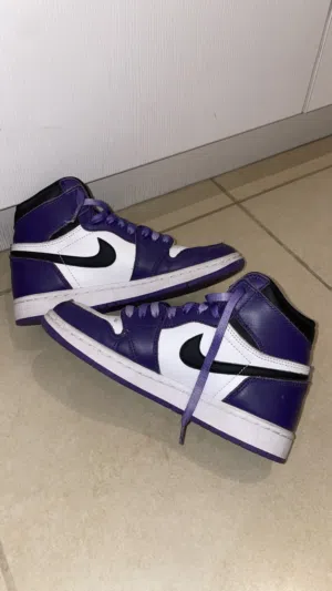 jordan’s court purple shoes