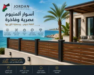 أسوار ومضلات المنيوم خشابي مكفول 10 سنوات