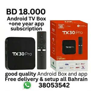 Android tv box Receiver With one year channels subscribtion