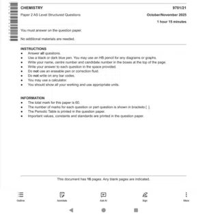 past paper math and chemistry