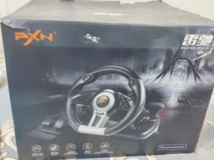 ستيرنج ويل (مقود) pxn v3 pro racing wheel مع الريس والبريك والقير يشتغل على pc/ps3/ps4/x-one/switch