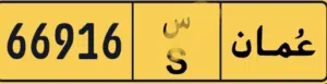 رقم مركبة للبيع 66916 x