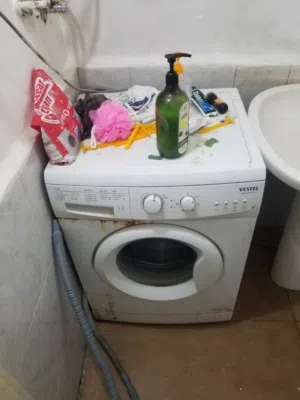 غساله فل اوتمتيك شغاله ميه ميه عل فحص
