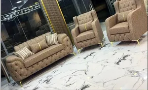 اطقم كنب 7 مقاعد خامات فخمة جدًا – إسفنج نخب أول بأقل الأسعار بالمملكه