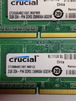 Ram ddr3 2G عدد 10 رام لابتوب