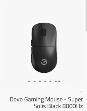 Devo Gaming Mouse - Super Solis Black 8000Hz