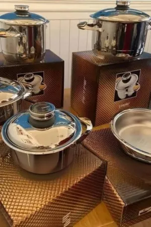 طقم حلل ستانلس كامل سبتر Zepter إيطالي جديد بالعلب و الغلاف