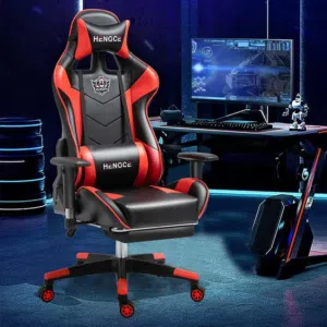 ADLUX Ergonomic Gaming Chair Black Adjustable Reclining