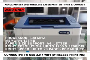 Xerox Phaser 3020 Wireless Laser Printer – Fast & Compact limited time offer