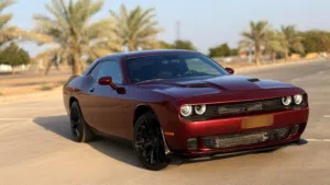 دودج تشالنجر v6 موديل 2019 عنابي ممشى 31 الف ميل