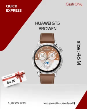 HUAWEI WATCH GT5 ( 46M ) NEW /// ساعه هواوي جي تي 5 مقاس 46 ملي الجديد