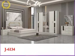 BedRoom Set 6pcs  With 180x200x12cm Medical Mattress.  طقم غرفة نوم جديد تمامًا مكون من 6 قطع