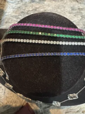 للبيع أساور فضة عيار 925 ملون