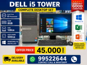 DELL OPTIPLEX I5 DESKTOP WITH MONITOR