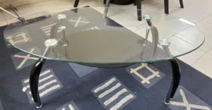 Oval shaped coffee table