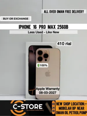 iPhone 16 pro max -256 GB - Awesome phone for sale - with box - Apple warranty 8/3/2027