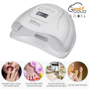 80W LED Nail Lamp Gel Nail Polish Dryer UV Light Fast Curing Auto-Timer Sensor