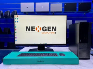 DELL OPTIPLEX DESKTOP PC WITH 24INCH INCH BODERLESS SCREEN WITH FREE KEYBOARD AND MOUSE