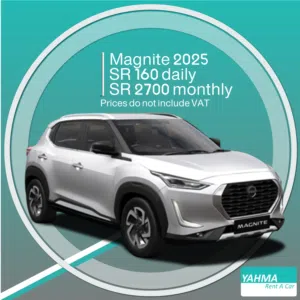 Nissan Magnite 2025 for rent in Jeddah - Free delivery for monthly rental